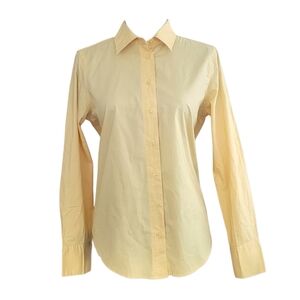 Banana Republic Non-Iron Fitted Vanilla Button Up Size S